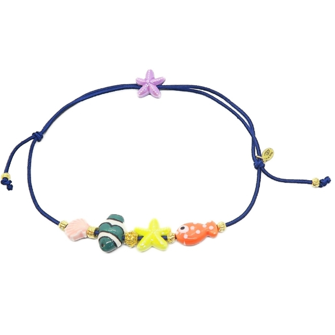 Ras de cou élastique Acqua multicolore