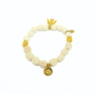 Bracelet Mykonos perles blanc